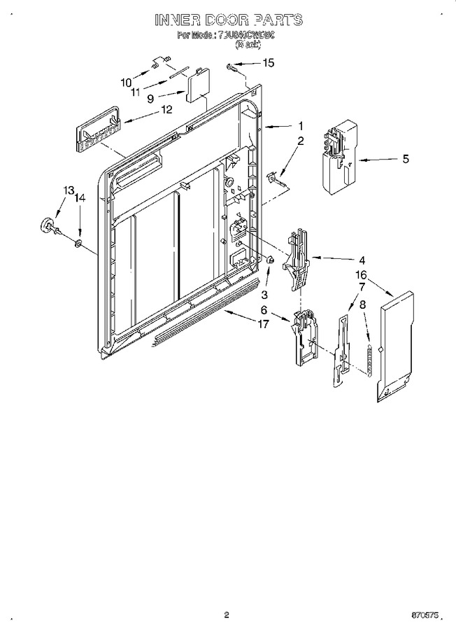 Diagram for 7DU840CWDB0