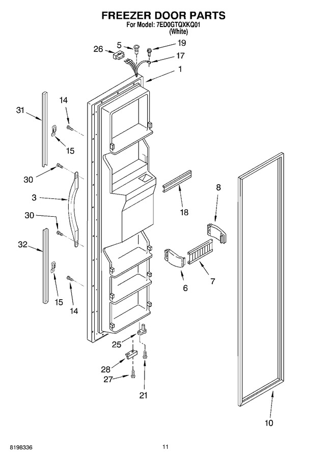 Diagram for 7ED0GTQXKQ01