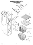 Diagram for 04 - Freezer Liner Parts