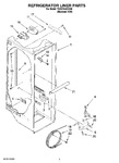 Diagram for 02 - Refrigerator Liner Parts