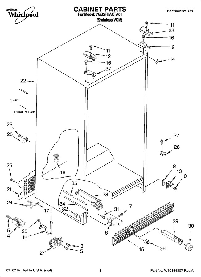 Diagram for 7GS5FHAXTA01