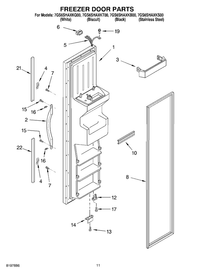 Diagram for 7GS6SHAXKS00