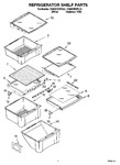 Diagram for 03 - Refrigerator Shelf Parts