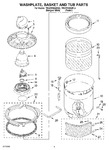 Diagram for 03 - Washplate, Basket And Tub Parts