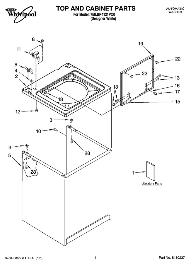 Diagram for 7MLBR4121PQ0