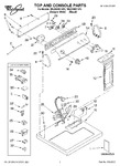 Diagram for 01 - Top And Console Parts