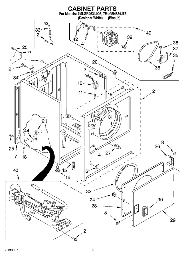Diagram for 7MLGR4634JT3