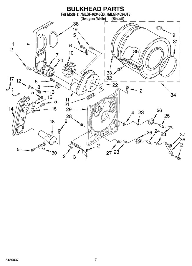 Diagram for 7MLGR4634JT3