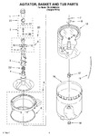 Diagram for 03 - Agitator, Basket And Tub