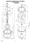 Diagram for 03 - Agitator, Basket And Tub Parts