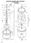 Diagram for 03 - Agitator, Basket And Tub Parts