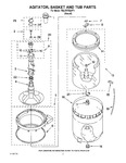Diagram for 03 - Agitator, Basket And Tub Parts