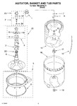 Diagram for 03 - Agitator, Basket And Tub Parts