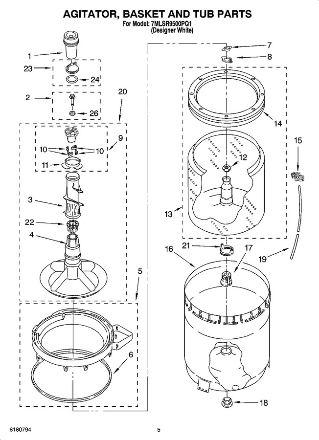 Diagram for 7MLSR9500PQ1