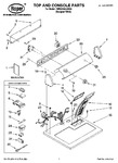 Diagram for 01 - Top And Console Parts