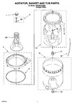 Diagram for 03 - Agitator, Basket And Tub Parts