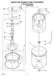 Diagram for 03 - Agitator, Basket And Tub Parts