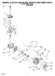 Diagram for 04 - Brake, Clutch, Gearcase, Motor And Pump Parts