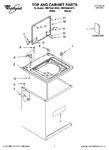 Diagram for 01 - Top And Cabinet Parts