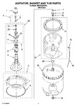 Diagram for 03 - Agitator, Basket And Tub Parts