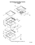 Diagram for 03 - Refrigerator Shelf Parts