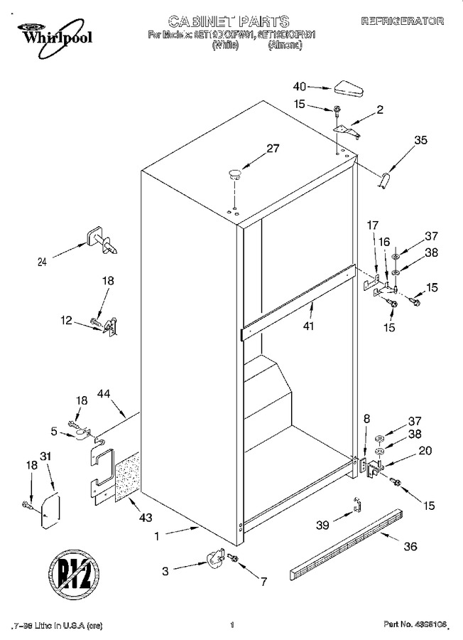 Diagram for 8ET19DKXFW01