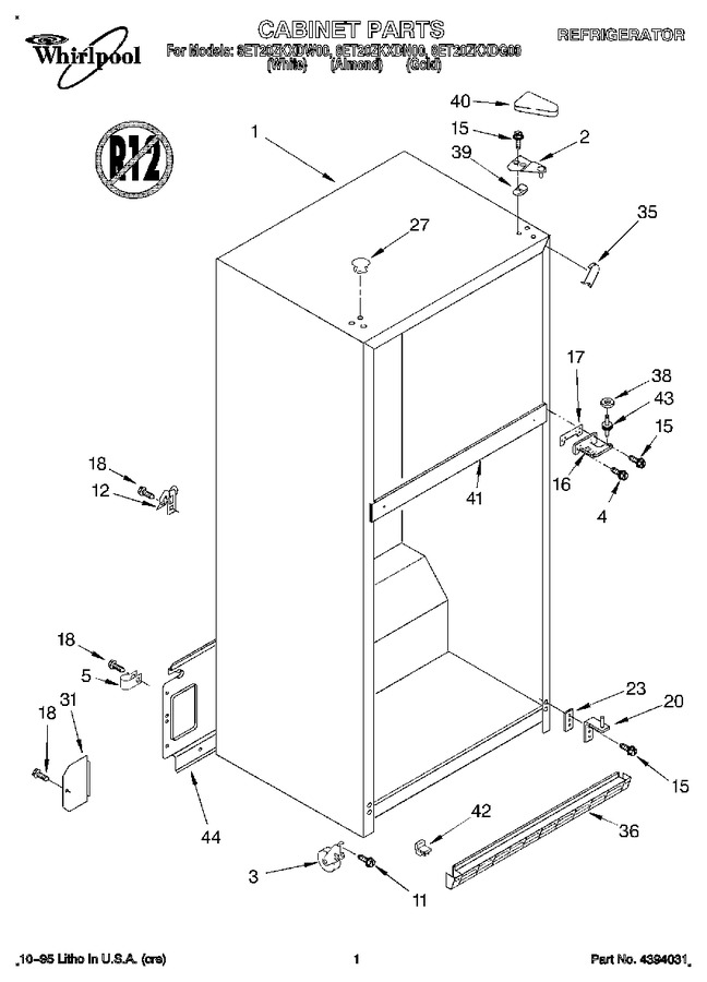 Diagram for 8ET20ZKXDG00