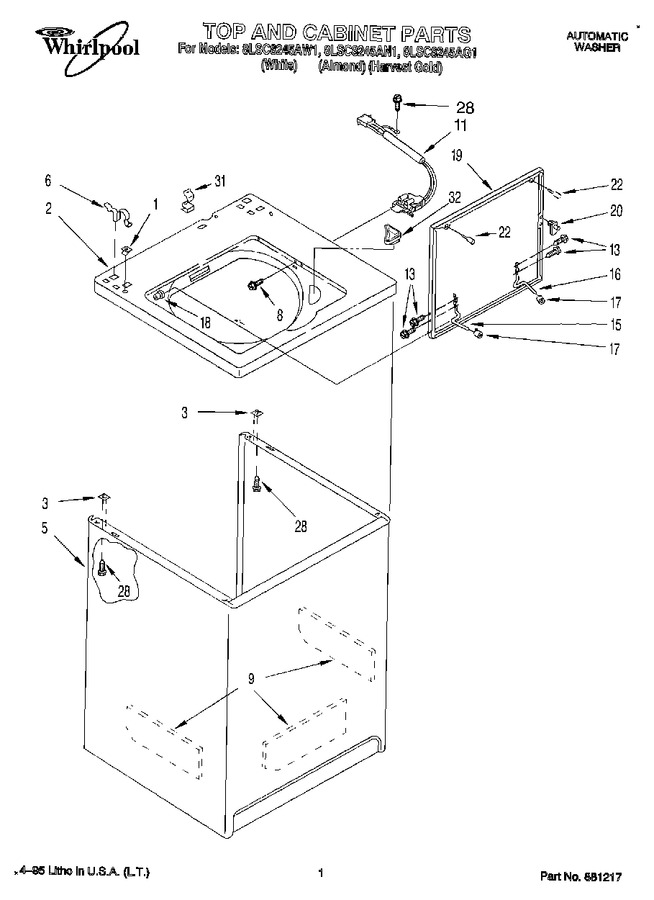 Diagram for 8LSC8245AW1