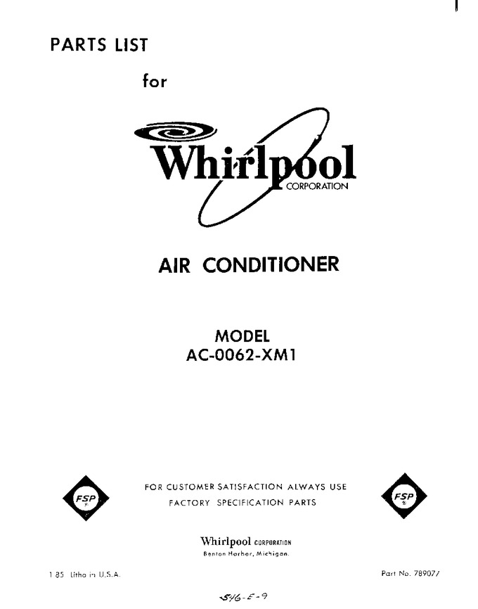 Diagram for AC0062XM1