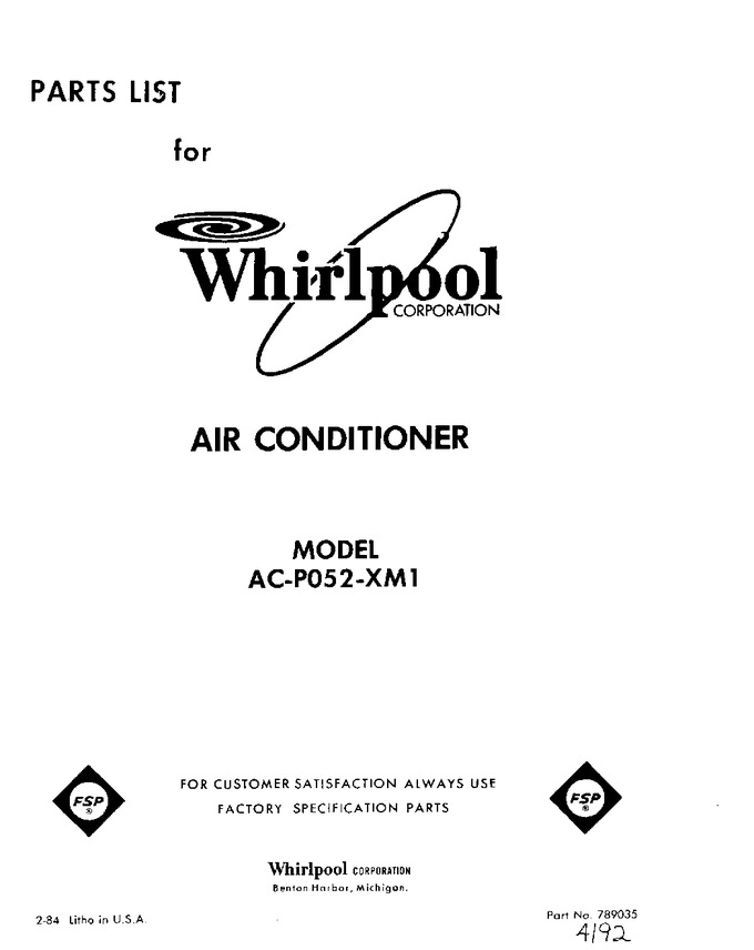 Diagram for ACP052XM1