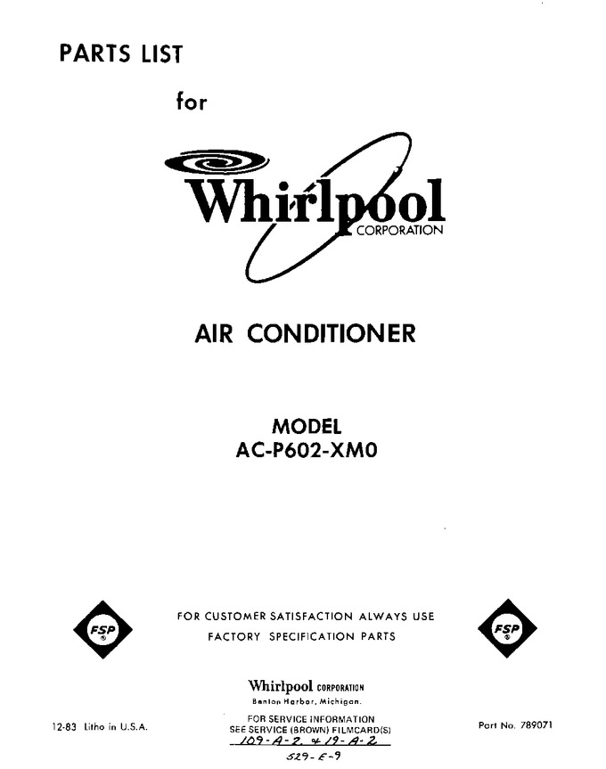 Diagram for ACP602XM0