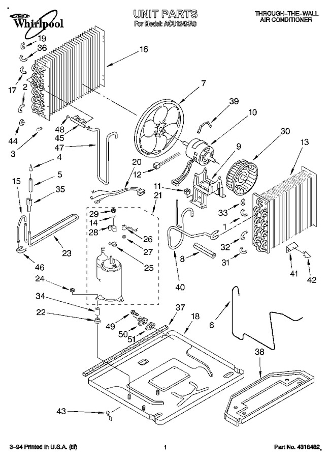 Diagram for ACU124XA0