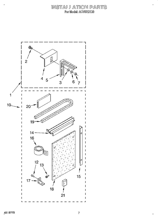 Diagram for ACV072XG0