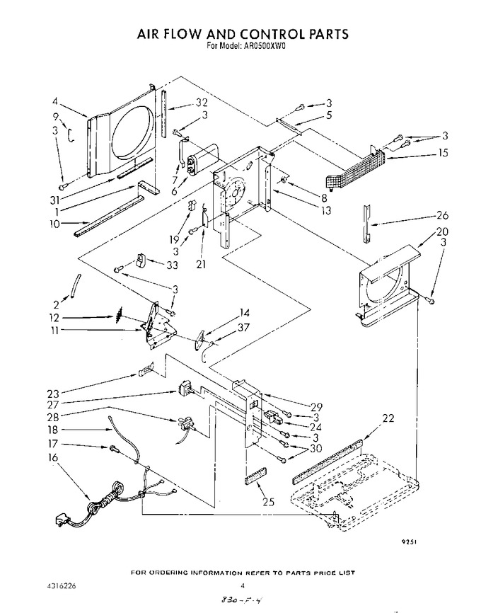 Diagram for AR0500XW0