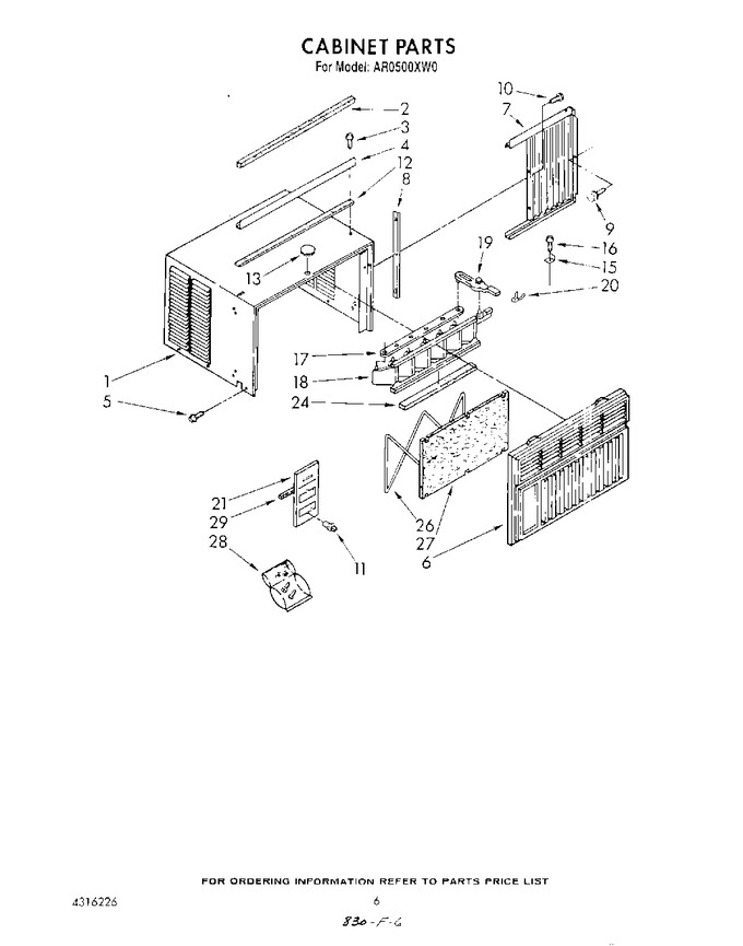 Diagram for AR0500XW0