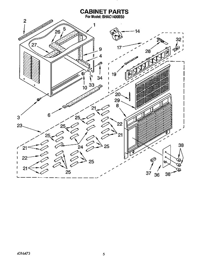 Diagram for BHAC1400BS0
