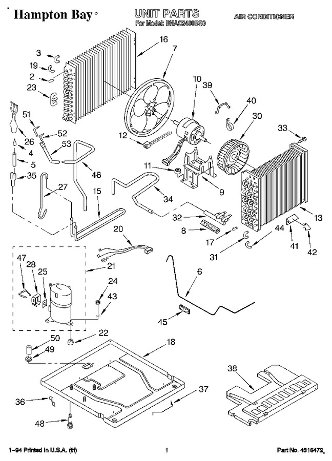 Diagram for BHAC2400BS0