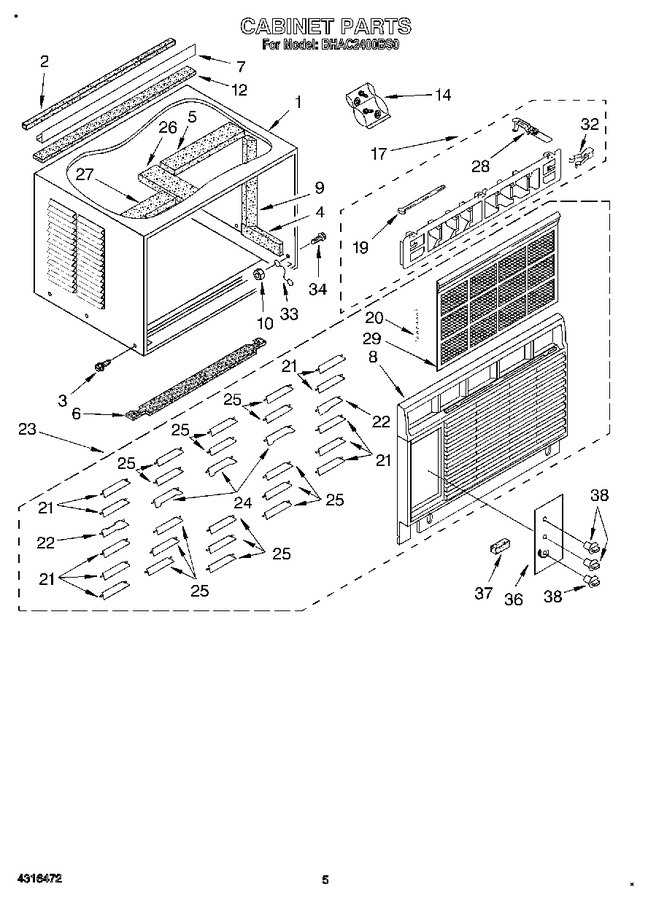 Diagram for BHAC2400BS0