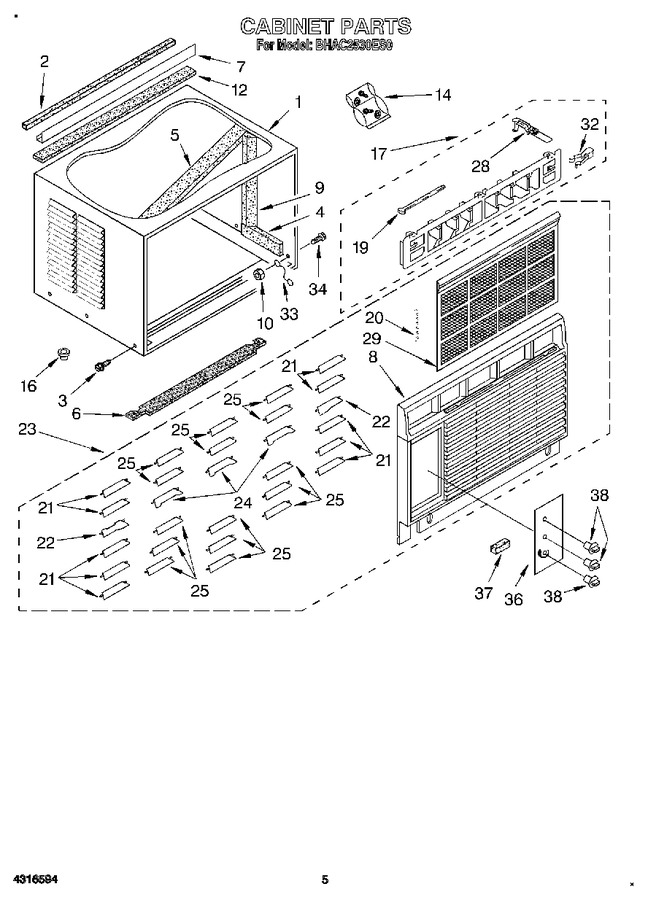 Diagram for BHAC2530ES0