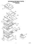 Diagram for 03 - Refrigerator Shelf Parts