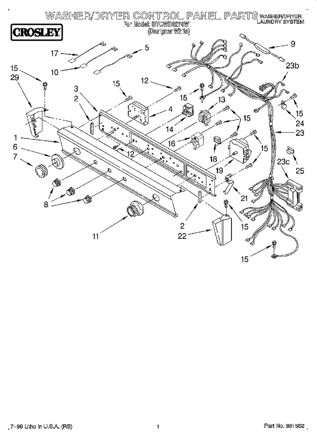 Diagram for BYCWD6274W1