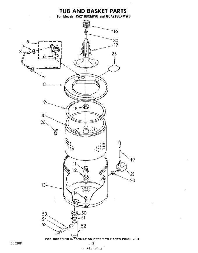 Diagram for GCA2180XMW0