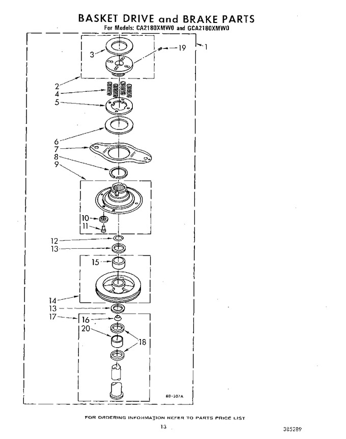 Diagram for GCA2180XMW0