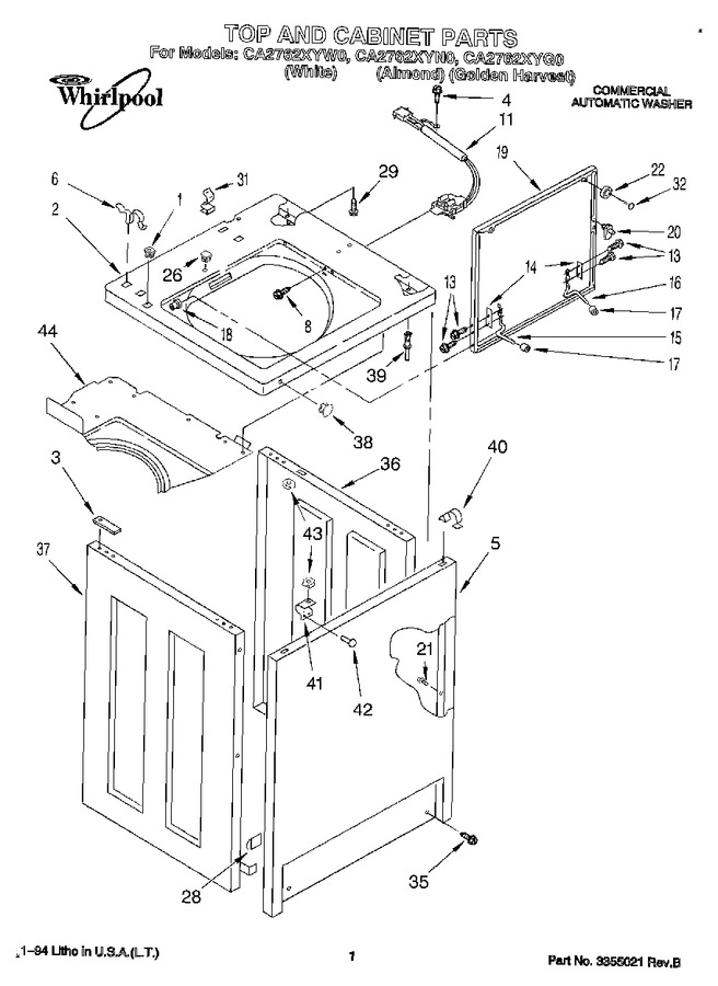 Diagram for CA2762XYW0