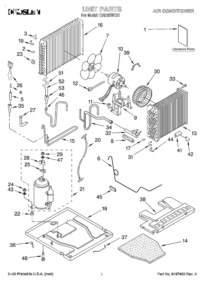 Diagram for CAH25WC01