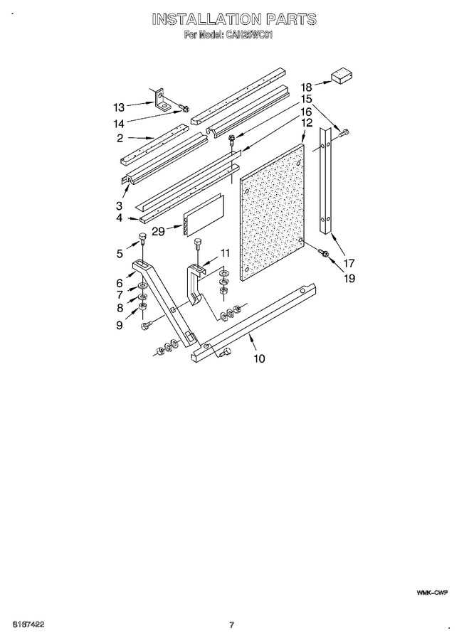 Diagram for CAH25WC01