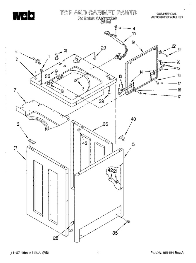 Diagram for CAW2762EW0