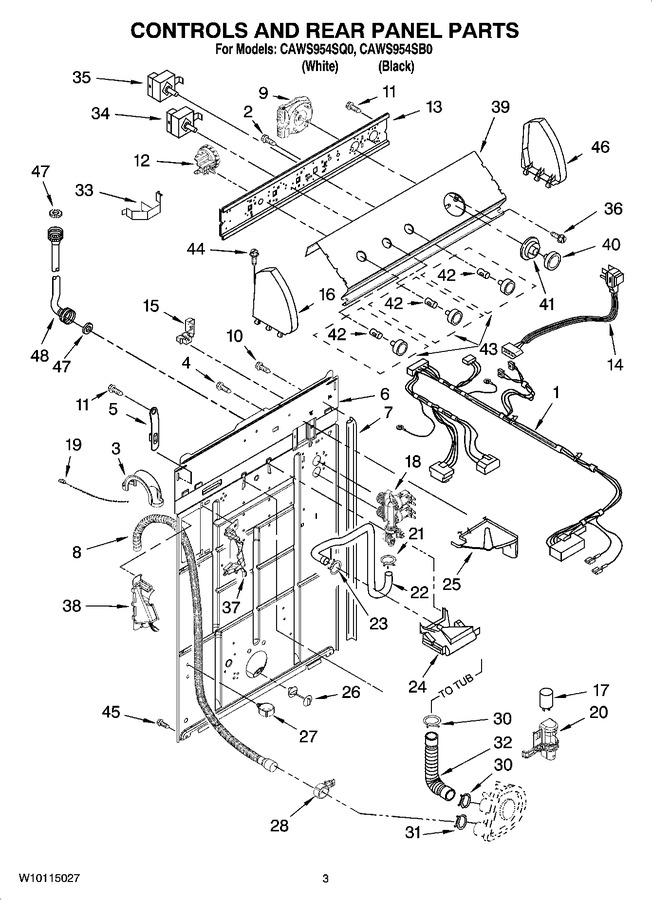 Diagram for CAWS954SB0