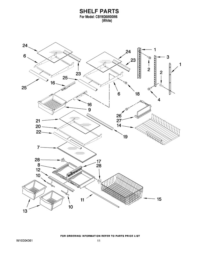 Diagram for CB19G6W00W6