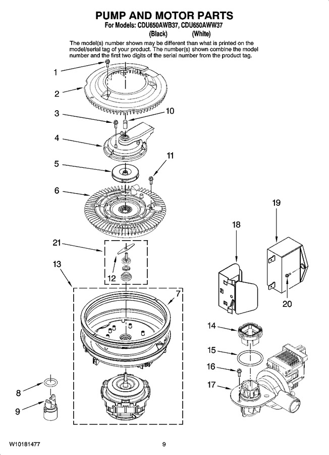 Diagram for CDU650AWW37